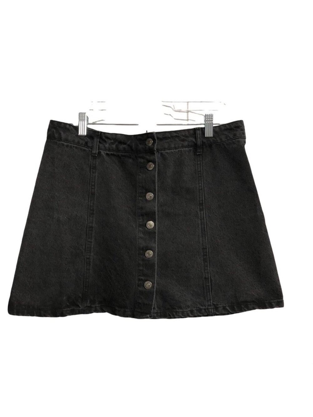 *3/20* Forever 21 los angeles Button-Front Denim Mini Skirt